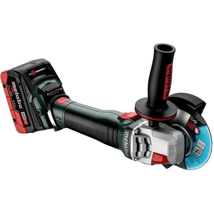 Amoladora angular a batería - METABO - WB 18 LT BL 11-125 Quick - 18 V - MetaBOX 165 L 1