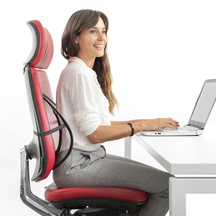 Respaldo Lumbar Portátil Transpirable Backonfy InnovaGoods 3 Respaldo Lumbar Portátil Transpirable Backonfy InnovaGoods 3