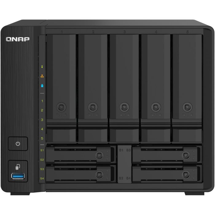 QNAP TS-932PX-4G 9-Bahías NAS, AL324 4GB DDR4 SODIMM, 5x3.5" + 4x2.5" slots, 2x10GbE SFP+ y 2x2.5GbE LAN 0 QNAP TS-932PX-4G 9-Bahías NAS, AL324 4GB DDR4 SODIMM, 5x3.5" + 4x2.5" slots, 2x10GbE SFP+ y 2x2.5GbE LAN 0