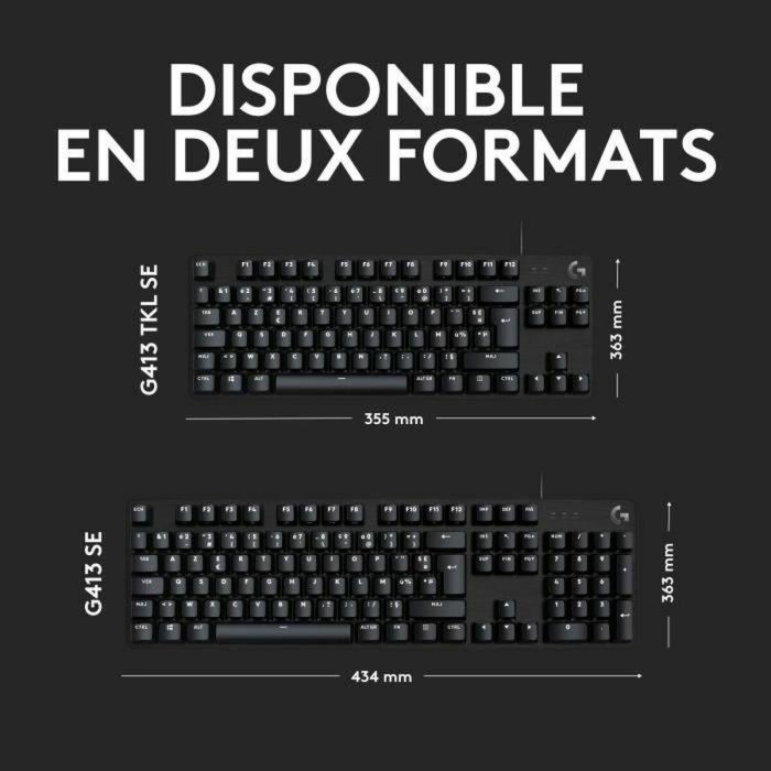 Logitech G LOG5099206097902 Teclado Mecánico para Gaming G413, Aluminio Negro 1 Logitech G LOG5099206097902 Teclado Mecánico para Gaming G413, Aluminio Negro 1
