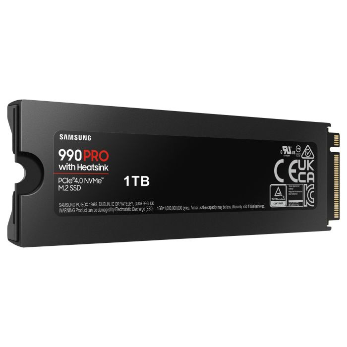 Samsung 990 PRO 1TB M.2 NVMe PCIe 4.0 x4 SSD con Disipador Retail 6