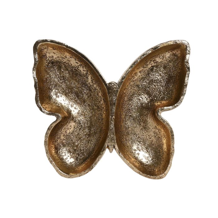 Bandeja Vaciabolsillos Shabby DKD Home Decor Dorado 22 x 4 x 24 cm (4 Unidades) 2