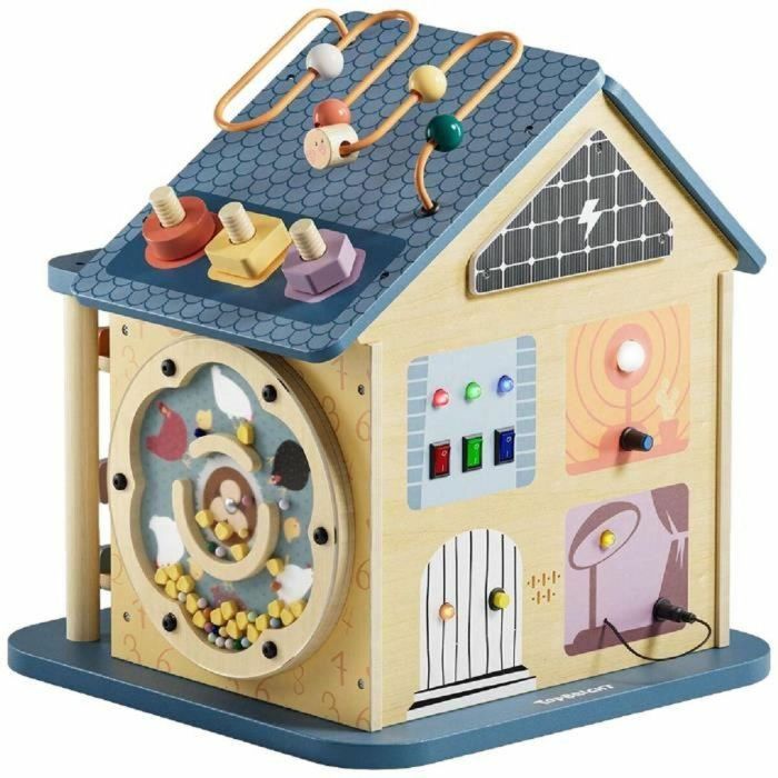 TOP BRIGHT Casa de Actividades 12 en 1 para Niños de 18 Meses+ de Madera Resistente - Habilidades Motoras Finas y Concentración 0 TOP BRIGHT Casa de Actividades 12 en 1 para Niños de 18 Meses+ de Madera Resistente - Habilidades Motoras Finas y Concentración 0