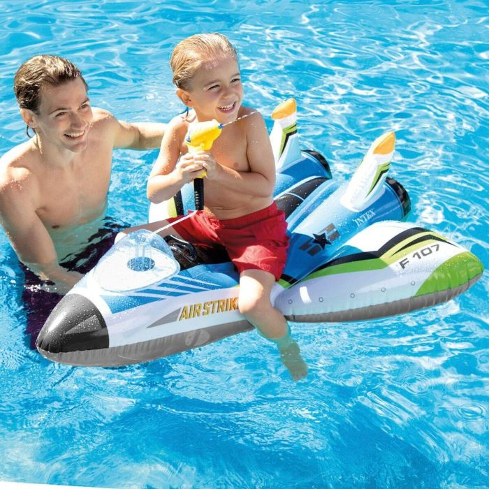 Colchoneta Hinchable Intex Pistola de Agua Avión 117 x 117 cm (6 Unidades) 4 Colchoneta Hinchable Intex Pistola de Agua Avión 117 x 117 cm (6 Unidades) 4