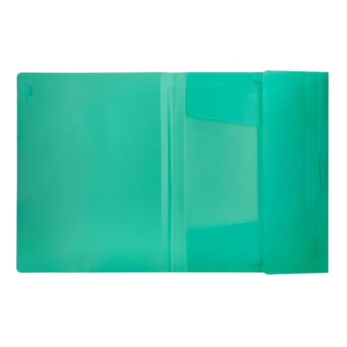 Carpeta Liderpapel Gomas Solapas 34963 Polipropileno Din A4 Verde Translucido 4