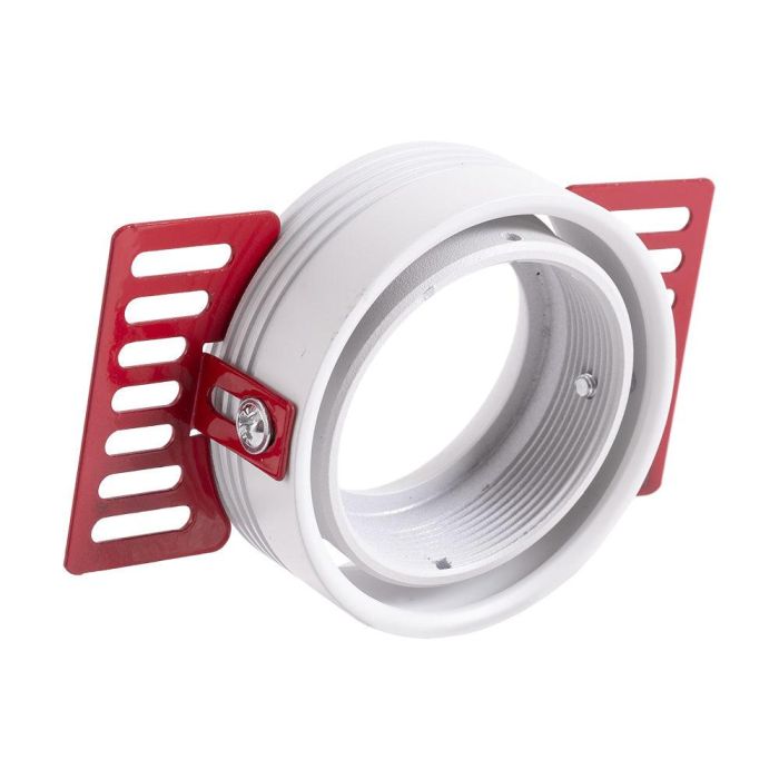 Aro Foco Downlight Circular Aluminio Blanco Basculante Integración Yeso Ø75mm 2 Aro Foco Downlight Circular Aluminio Blanco Basculante Integración Yeso Ø75mm 2