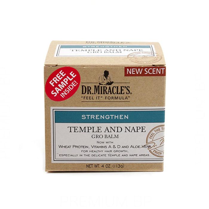 Dr. Miracle Temple And Nape Gro Balm Regular 113 Gr - Tratamiento para cuero cabelludo saludable