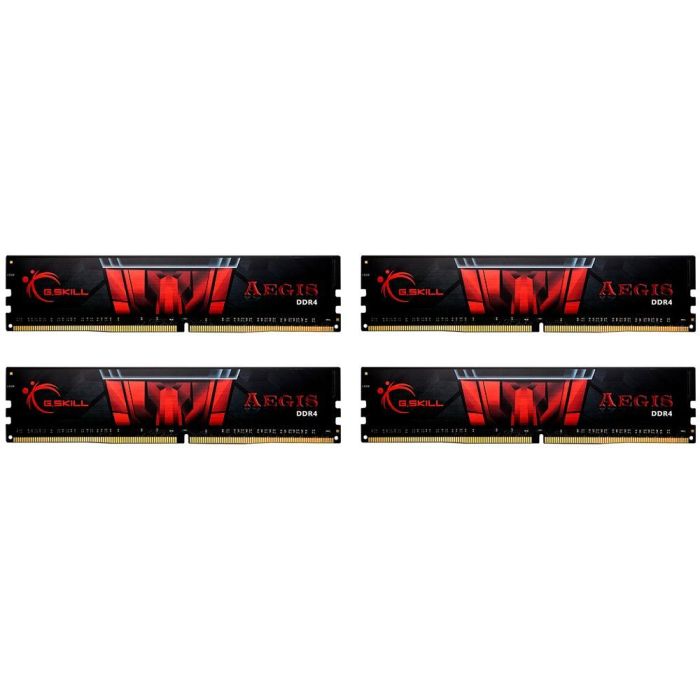 G.Skill F4-3200C16Q-32GIS Aegis 32 GB (4x 8 GB) DDR4 3200 MHz DIMM Kit para PC, Intel XMP 0 G.Skill F4-3200C16Q-32GIS Aegis 32 GB (4x 8 GB) DDR4 3200 MHz DIMM Kit para PC, Intel XMP 0