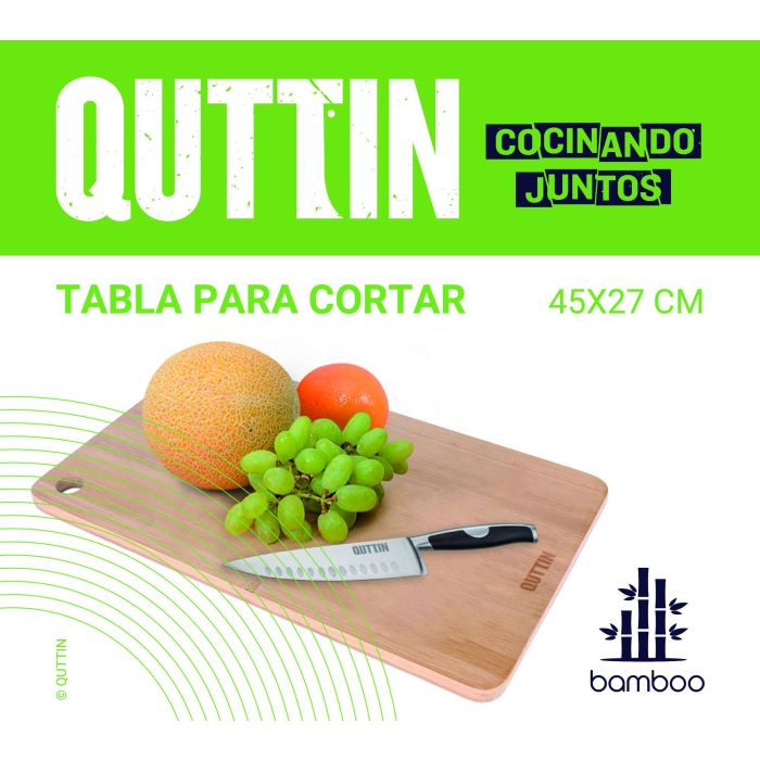Tabla para cortar de bambú Quttin 45 x 27 cm (6 Unidades) 5 Tabla para cortar de bambú Quttin 45 x 27 cm (6 Unidades) 5