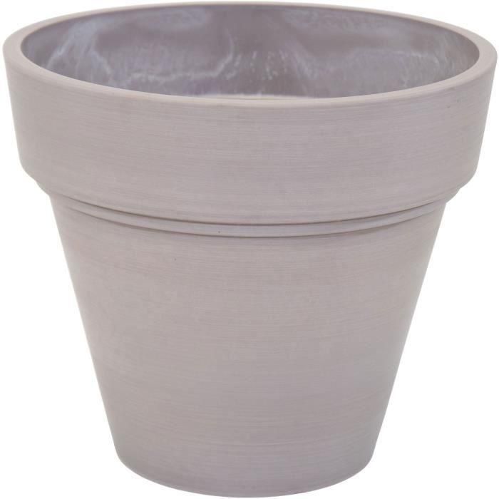 Maceta - MEGA COLLECTIONS - Jardinera Ecostone - Ø 55 cm - H 51 cm - Taupe Maceta - MEGA COLLECTIONS - Jardinera Ecostone - Ø 55 cm - H 51 cm - Taupe