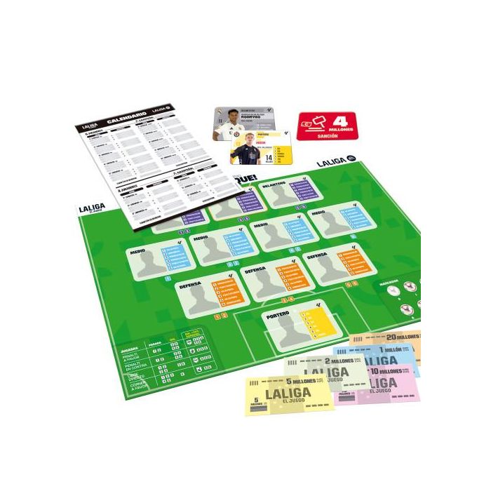 Educa Borrás 20092 LALIGA El Juego 2024-2025 | Juego de Mesa de Fútbol para Crear y Gestionar tu Equipo