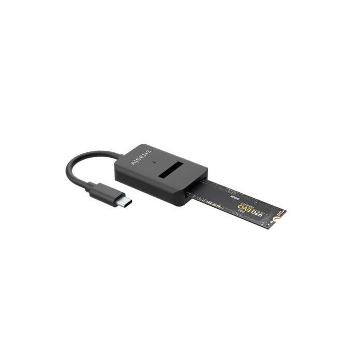 AISENS - USB-C DOCK M.2 (NGFF) ASUC-M2D011-BK SATA/NVME A USB3.1 GEN2, NEGRA AISENS - USB-C DOCK M.2 (NGFF) ASUC-M2D011-BK SATA/NVME A USB3.1 GEN2, NEGRA