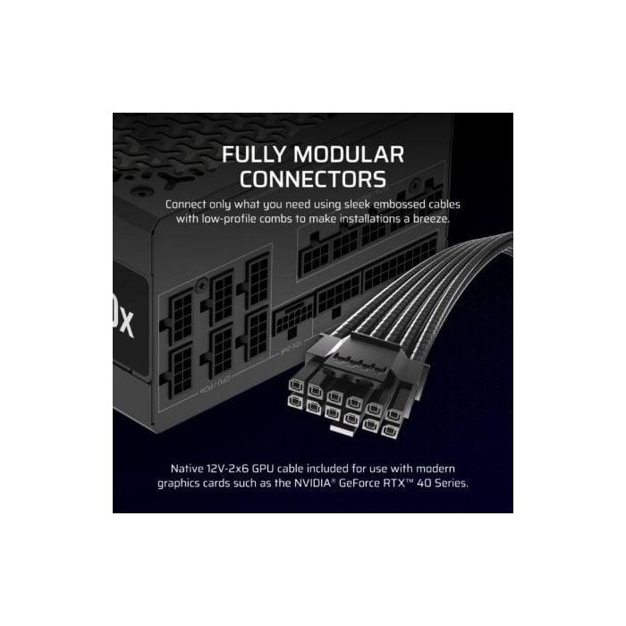 Corsair RM1000x Fuente de Alimentación PC 1000W Modular 80 Plus Gold ATX 2.4 2 Corsair RM1000x Fuente de Alimentación PC 1000W Modular 80 Plus Gold ATX 2.4 2