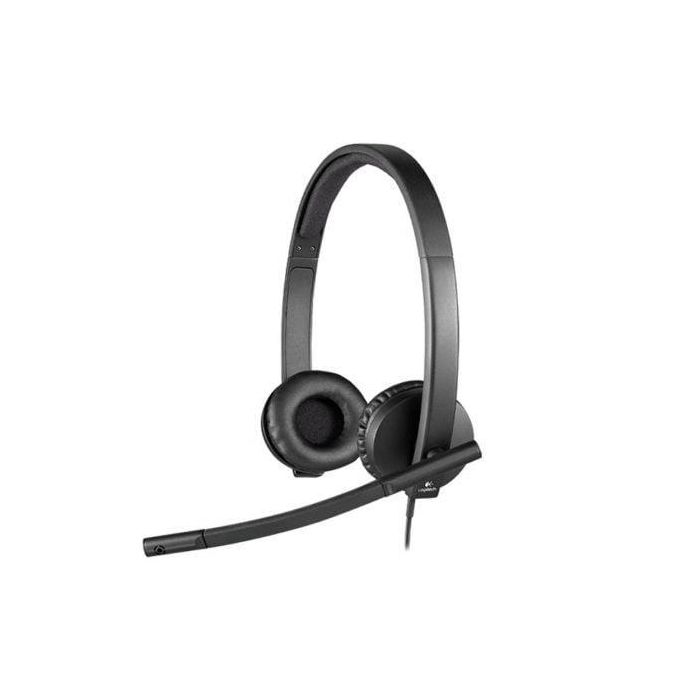 Logitech Auricular Biaural Estereo Con Micrófono, Usb - H570E