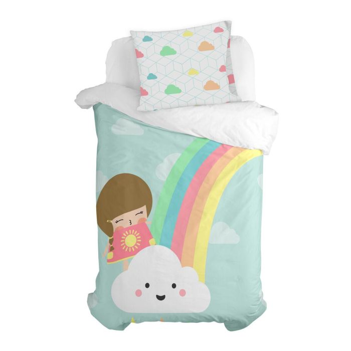 Funda de almohada HappyFriday Happynois Rainbow Multicolor 60 x 70 cm 1