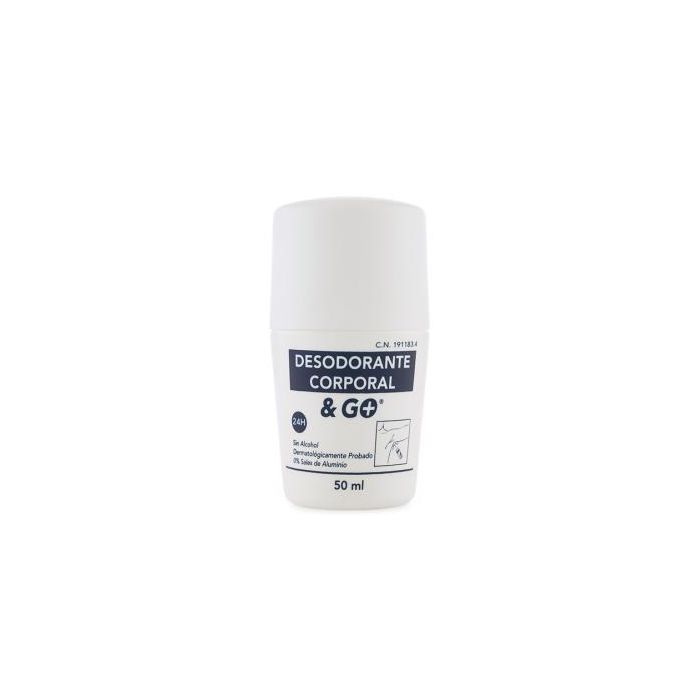 PHARMA & GO Desodorante Antitranspirante Roll-On 50ml sin sales de aluminio, eficacia 24 horas