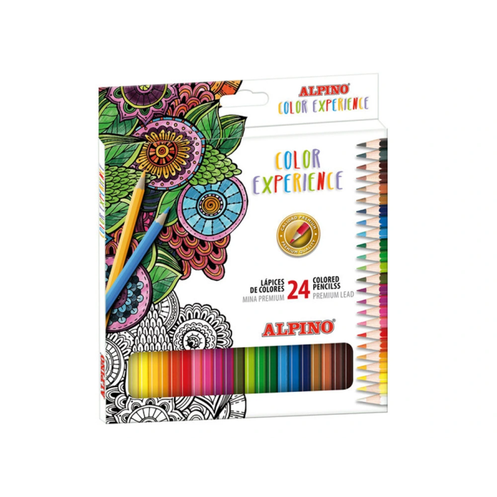 Alpino Set Mandalas Color Experience AL000250 Lápices y Libro para Colorear +3 Años 2