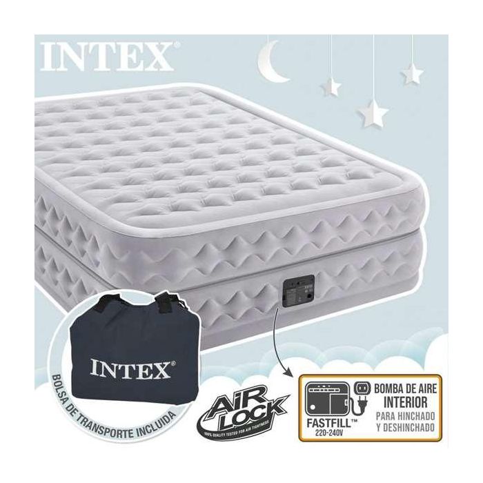 Cama Hinchable Intex Queen Supreme Air-Flow Fiber-Tech 152 x 50,1 x 203 cm 6