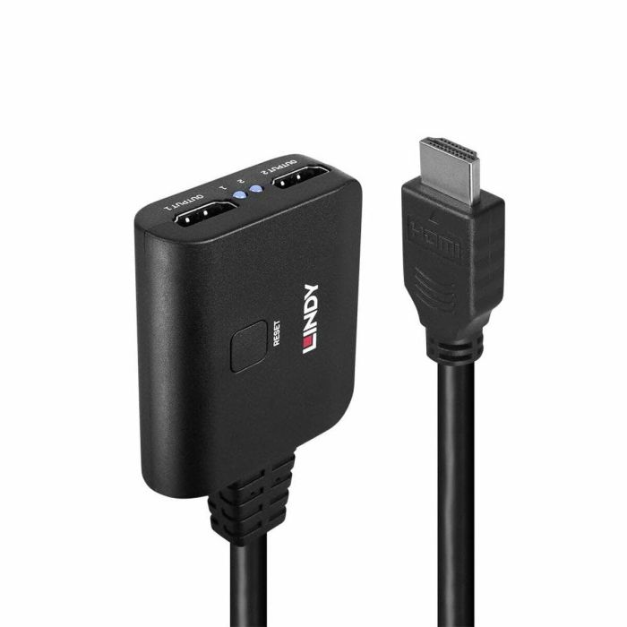 Adaptador HDMI a 2 x HDMI LINDY 38356 Negro 2