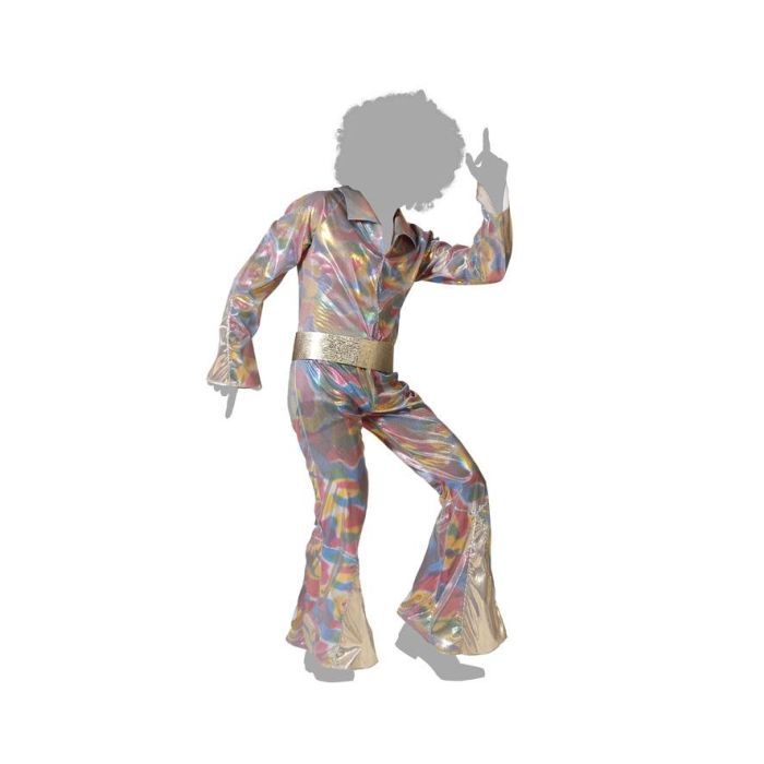 Disfraz Disco Hombre Adulto Multicolor Con Cinturón M-L 4 Disfraz Disco Hombre Adulto Multicolor Con Cinturón M-L 4