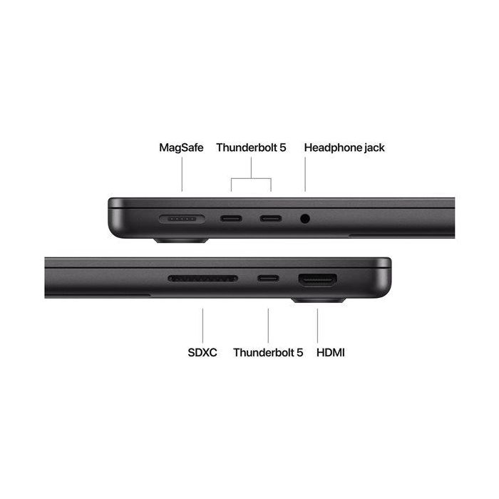 Apple Macbook Pro 14" Negro Espacial M4 Max 32 núcleos 36GB RAM 1TB SSD 3