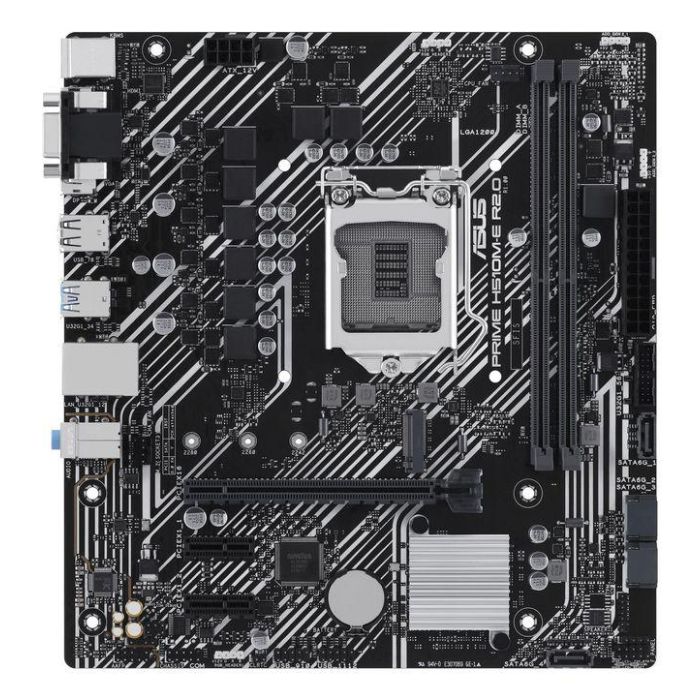 Asus Prime H510M-E R2.0 Motherboard Socket Intel LGA1200, Chipset Intel H470, mATX, DDR4, USB 3.2 Gen 1, M.2, 1Gb Ethernet, Aura Sync 1 Asus Prime H510M-E R2.0 Motherboard Socket Intel LGA1200, Chipset Intel H470, mATX, DDR4, USB 3.2 Gen 1, M.2, 1Gb Ethernet, Aura Sync 1