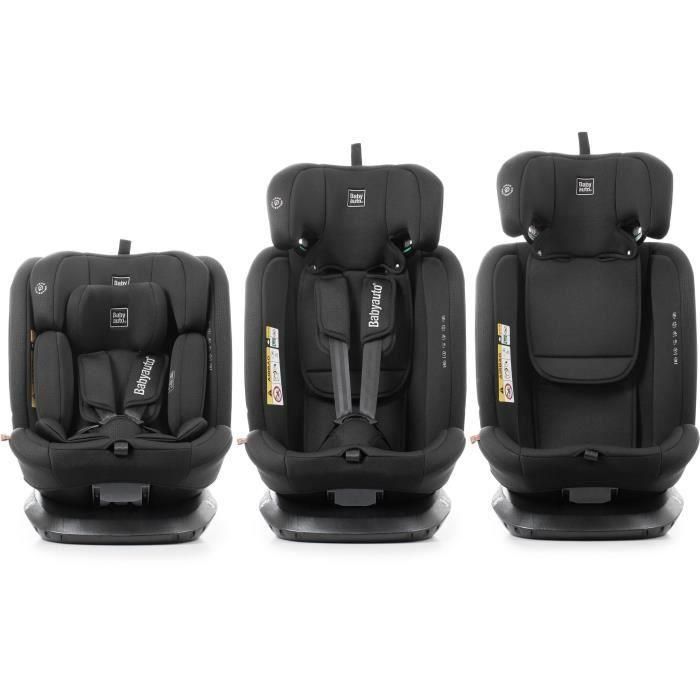 BABYAUTO BAB8435593704172 Silla de coche Across I-Size Isofix Giratoria Reclinable Grupo 0/1/2/3 (40-150 cm) con Reductor Negro 4