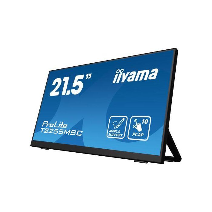 Iiyama T2255MSC-B1 Monitor Táctil 22" IPS Full HD, 10 Puntos Táctiles, HDMI, USB, DisplayPort, VESA 100x100 3