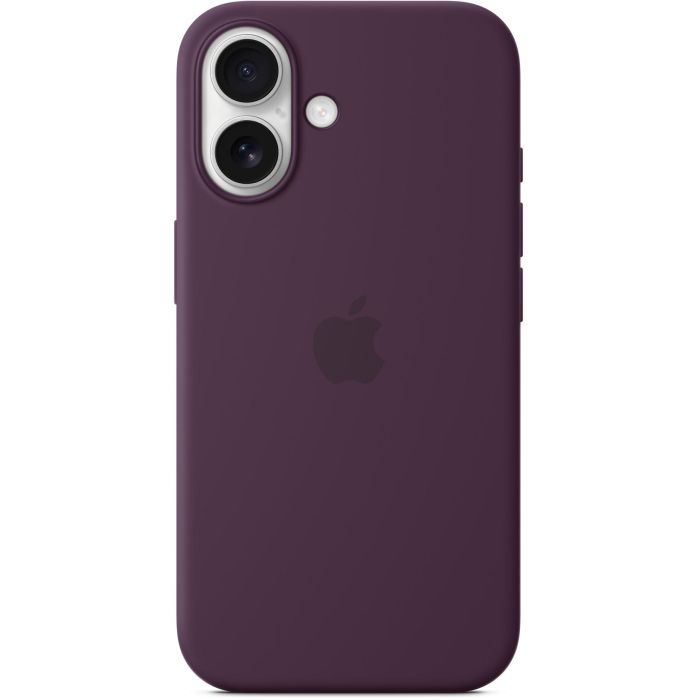 Apple Funda de silicona con MagSafe para iPhone 16 - Ciruela, compatible con carga inalámbrica y protección contra caídas 3