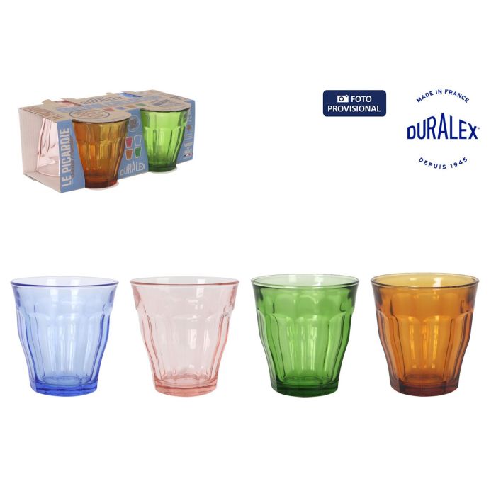 Set 4 Vasos 25Cl 4 Colores "Picardie" (12 Cajas) 0 Set 4 Vasos 25Cl 4 Colores "Picardie" (12 Cajas) 0