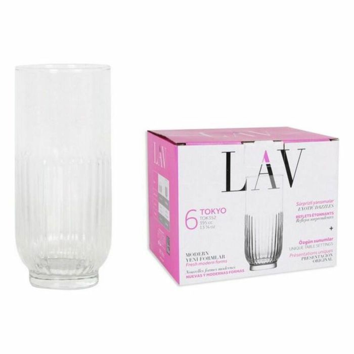 Set de 6 vasos Tokyo 395 cc - Lav (8 Cajas) Set de 6 vasos Tokyo 395 cc - Lav (8 Cajas)