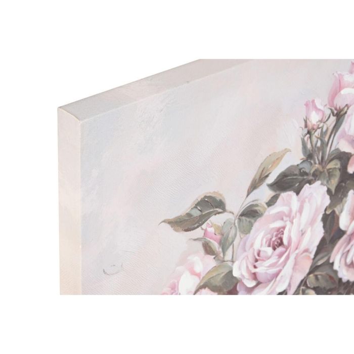 Cuadro Romantico DKD Home Decor Rosa Blanco 3 x 60 x 60 cm (4 Unidades) 3 Cuadro Romantico DKD Home Decor Rosa Blanco 3 x 60 x 60 cm (4 Unidades) 3