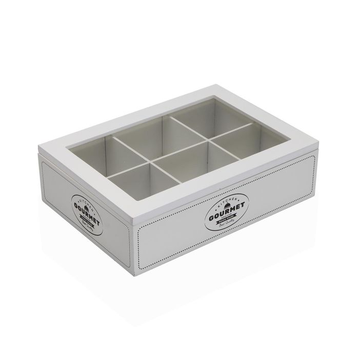 Caja Te Madera Gourmet Versa 17X7CM (2 Unidades) Caja Te Madera Gourmet Versa 17X7CM (2 Unidades)