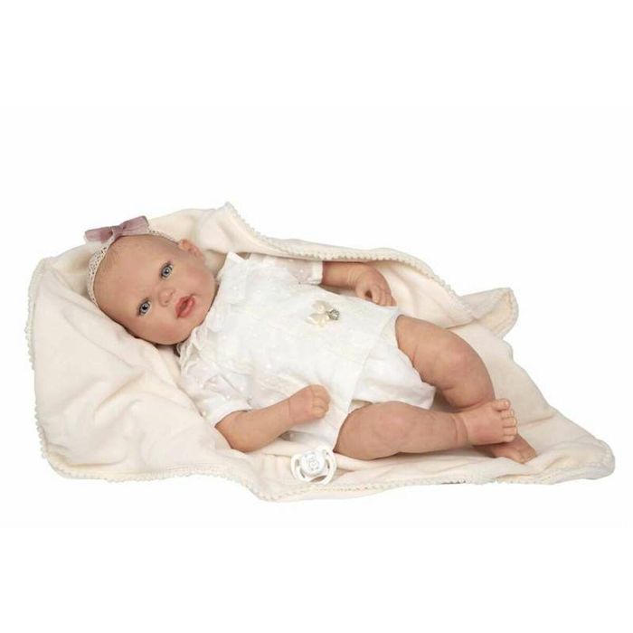 Muñeca reborn arias 45 cm delia c/manta c/pelo decorado Muñeca reborn arias 45 cm delia c/manta c/pelo decorado