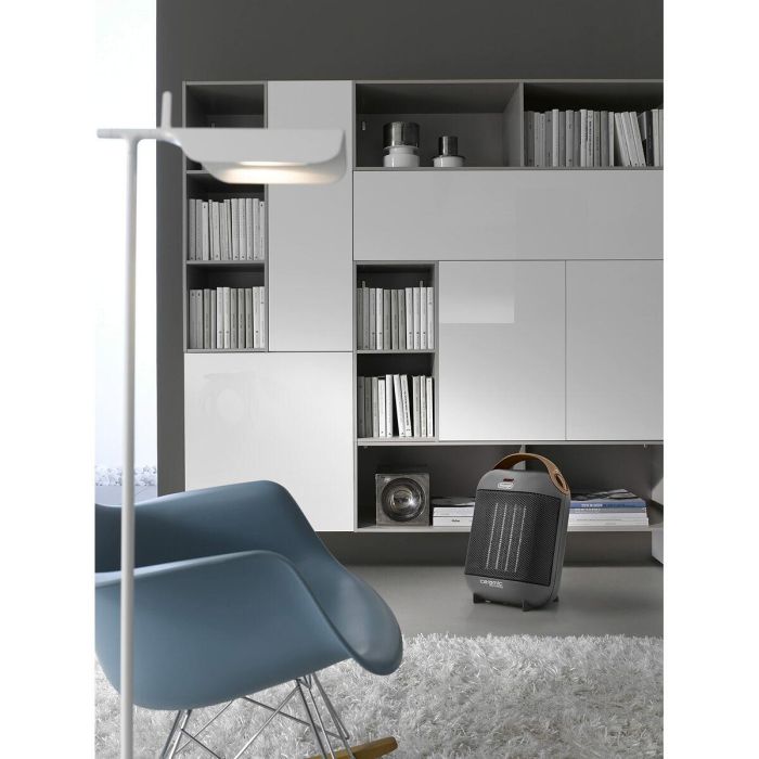 Delonghi HFX30C18 Calentador de Ventilador Cerámico 1800W, 2 Potencias, Función Verano, Termostato, Antivuelco, Gris 10