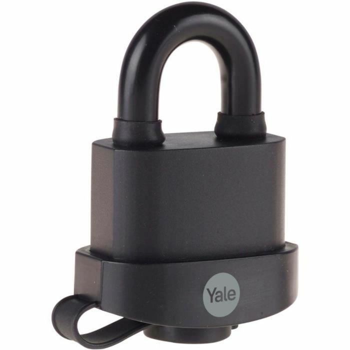 Candado de llave Yale Rectangular Negro 4 Candado de llave Yale Rectangular Negro 4