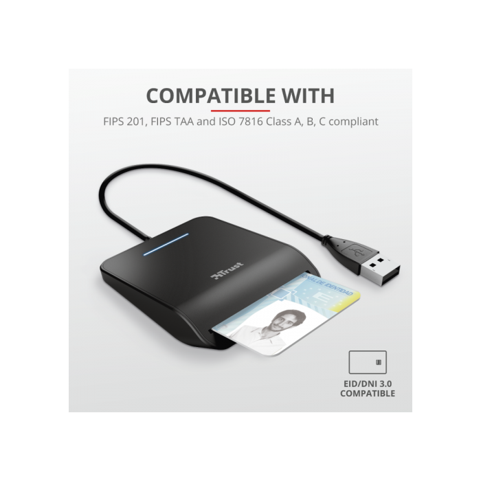 Trust Lector De Tarjetas Externo Dni Compatible Con Dnie Y Smartcards Usb 2.0 Negro 2 Trust Lector De Tarjetas Externo Dni Compatible Con Dnie Y Smartcards Usb 2.0 Negro 2