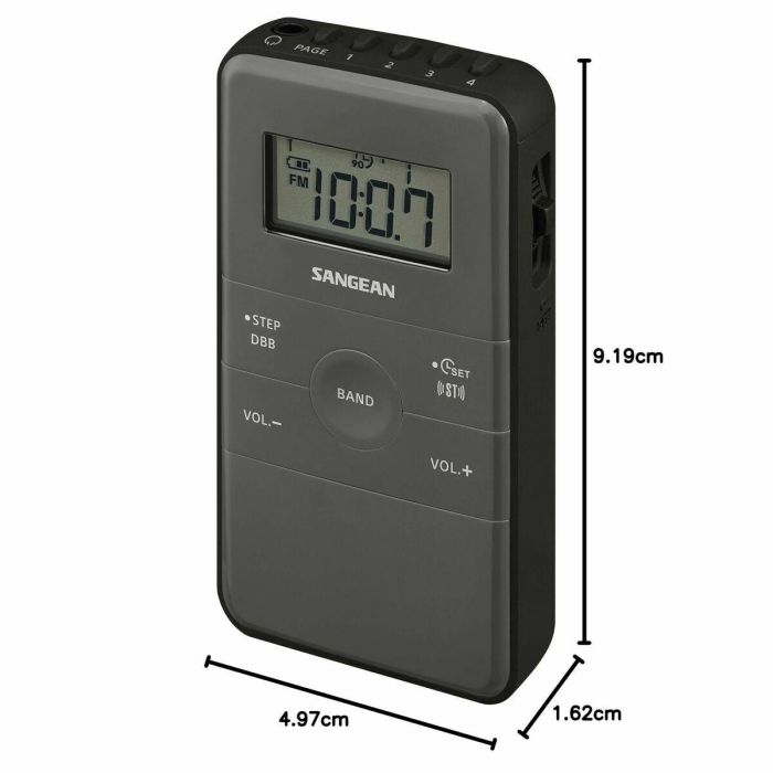 Radio Portátil Sangean DT-140 Negro AM/FM 6 Radio Portátil Sangean DT-140 Negro AM/FM 6