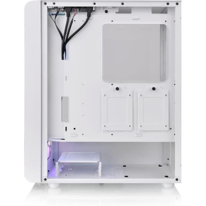 Thermaltake S200 TG ARGB Caja PC Midi Tower Blanca con Panel Lateral Cristal Templado e Iluminación ARGB, Soporte Ventiladores 120/140mm 2