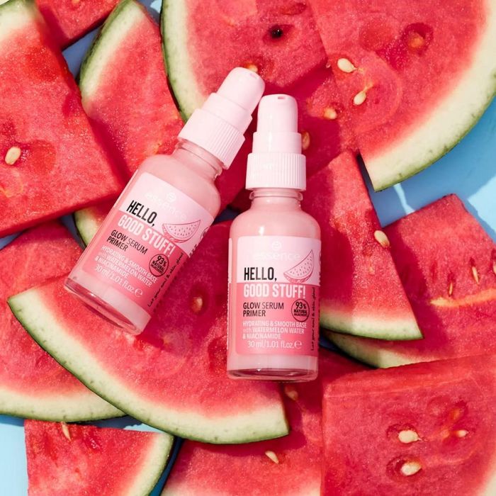 Essence HELLO, GOOD STUFF! Glow Serum Primer Hidratante Facial con Agua de Sandía, Niacinamida, Vegano, 30 ml 3 Essence HELLO, GOOD STUFF! Glow Serum Primer Hidratante Facial con Agua de Sandía, Niacinamida, Vegano, 30 ml 3