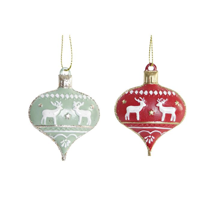 DKD Home Decor Colgante Decoración Navidad Tradicional Corazón de Metal y Madera Verde Rojo Set 6 Piezas 13x14x2 cm 2 DKD Home Decor Colgante Decoración Navidad Tradicional Corazón de Metal y Madera Verde Rojo Set 6 Piezas 13x14x2 cm 2