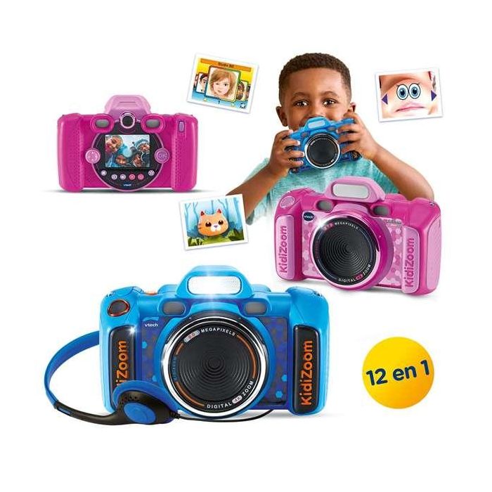 Camara de fotos digital kidizoom rosa duo fx12 en 1 pantalla 2,4" 5 megapíxeles 9x16,5x6 cm 2