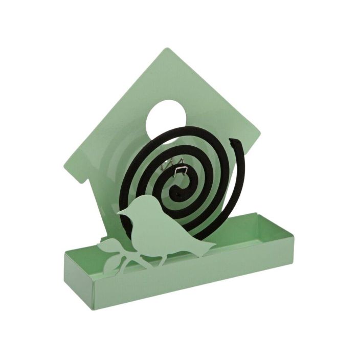 Soporte para espiral antimosquitos Pajarera Verde Versa 5x17 cm (4 Unidades) 1