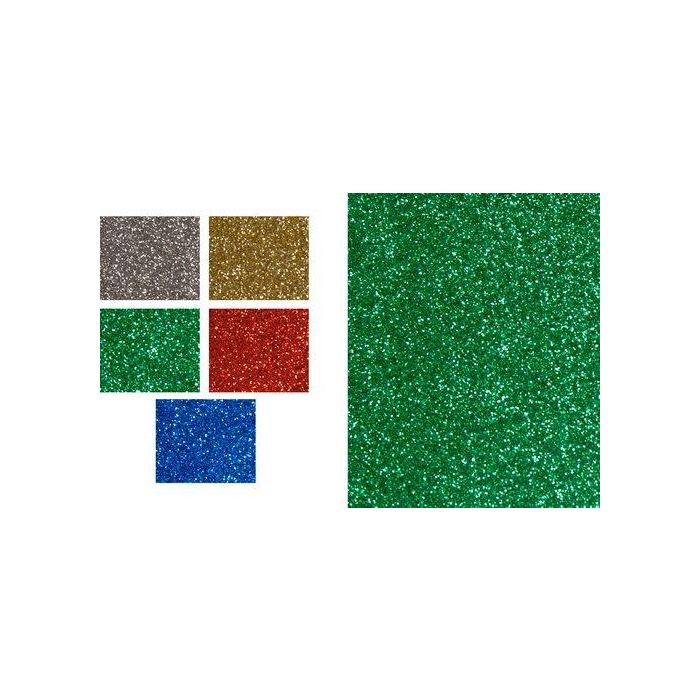 Cartulina Purpurina 50X65 Cm Fixo Kids 250G Verde Paquete De 5