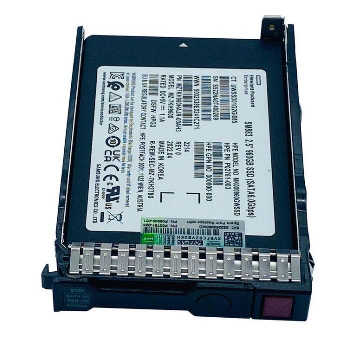 Hewlett Packard Enterprise SSD 960GB SFF SATA MU SC DS 2 Hewlett Packard Enterprise SSD 960GB SFF SATA MU SC DS 2