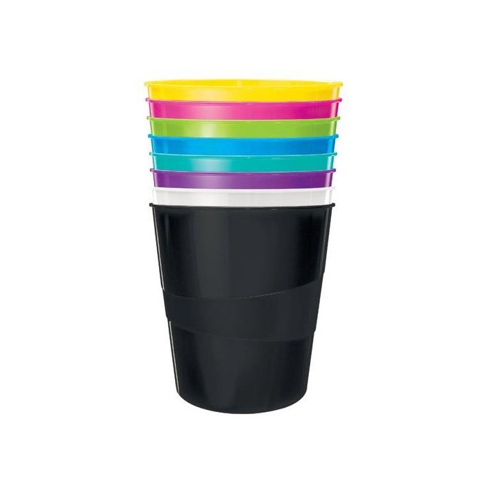 Papelera Leitz Wow 15 Litros Colores Surtidos 6 unidades