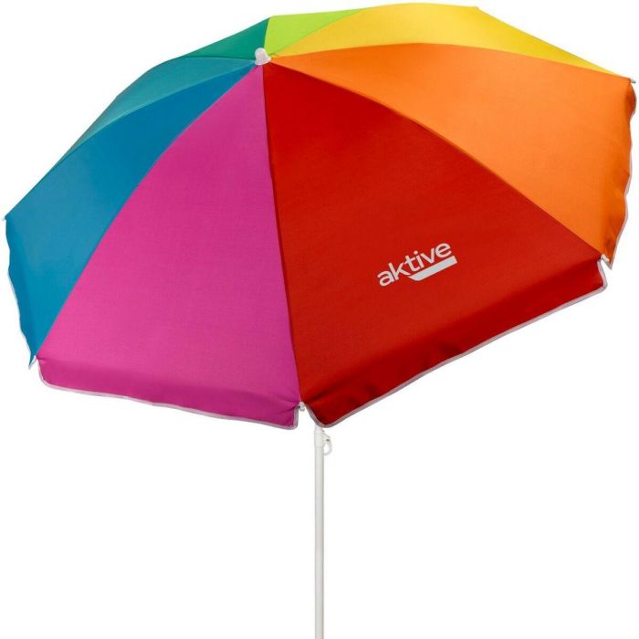 Sombrilla Aktive Multicolor Acero 180 x 185 x 180 cm (12 Unidades) 1 Sombrilla Aktive Multicolor Acero 180 x 185 x 180 cm (12 Unidades) 1