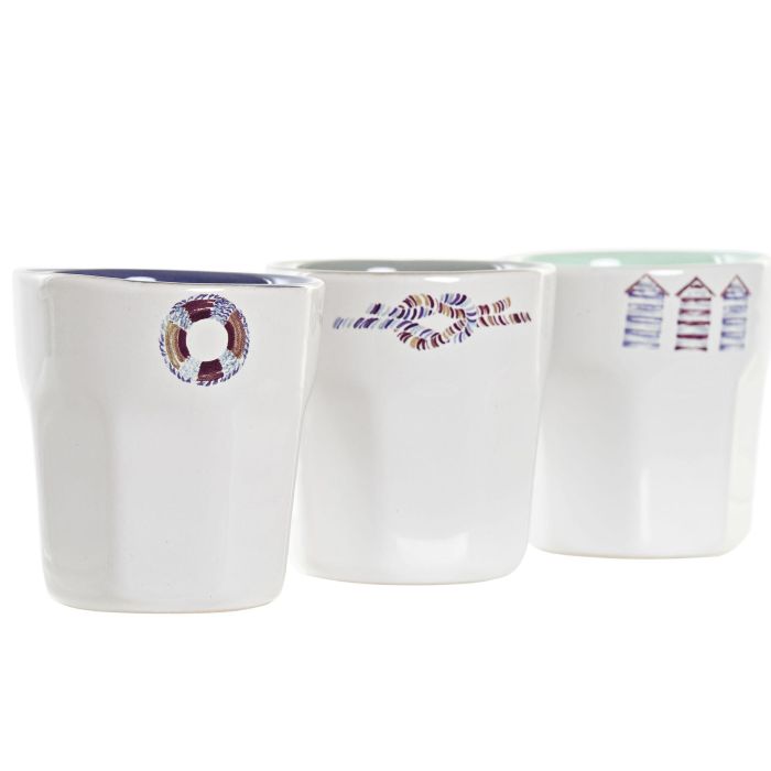 DKD Home Decor Juego de Café Salitre Mediterráneo 90ml Gres 6 Piezas Azul Blanco Turquesa Apto Microondas y Lavavajillas 1 DKD Home Decor Juego de Café Salitre Mediterráneo 90ml Gres 6 Piezas Azul Blanco Turquesa Apto Microondas y Lavavajillas 1