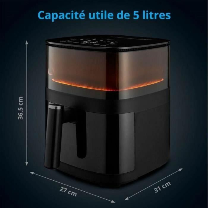 Medion MD 11780 Freidora de aire caliente sin aceite, 5 L, 1500W, 10 programas, temperatura hasta 230°C 5 Medion MD 11780 Freidora de aire caliente sin aceite, 5 L, 1500W, 10 programas, temperatura hasta 230°C 5