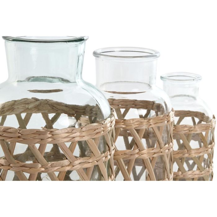 Jarron Balines DKD Home Decor Natural 18.3 x 30 x 18.3 cm Set de 3 3 Jarron Balines DKD Home Decor Natural 18.3 x 30 x 18.3 cm Set de 3 3
